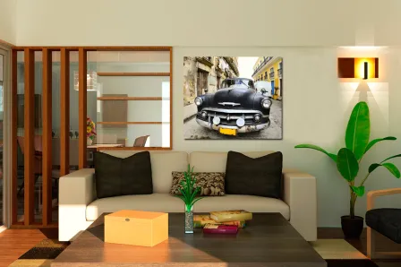Quadro Coche Preto