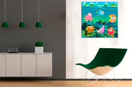 Quadro Animais Felizes