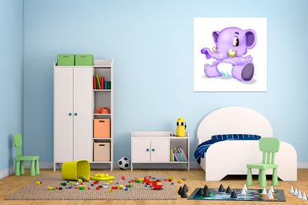 Quadro Elefante Bebé