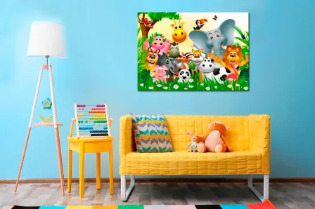 Quadro Amigos Zoológicos 
