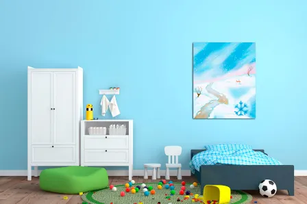 Quadro Infantil Inverno 