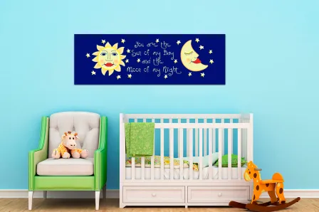 Quadro Sol e Lua dos Meus Dias