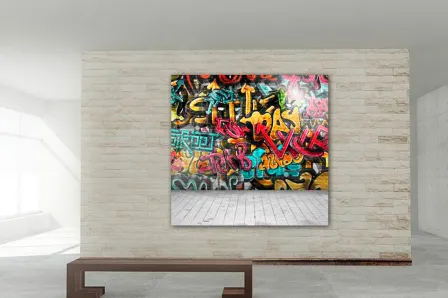 Quadro Graffiti Colorido