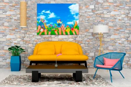 Quadro Mãos de Criança