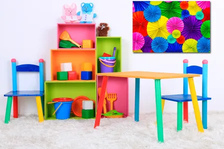 Quadro Chapelinhos Coloridos