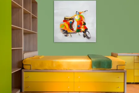 Quadro Vespa Colorida