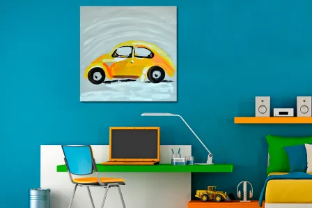Quadro Coche Yellow