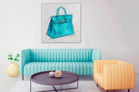 Quadro Mala Azul