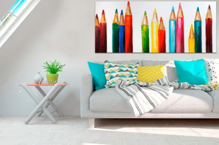 Quadro Lápis de Colorir