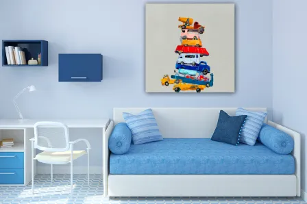 Quadro Pilha de Camiões