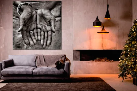 Quadro Mãos de História
