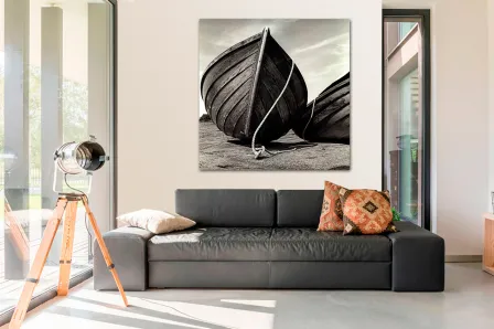 Quadro Barco Atracado 