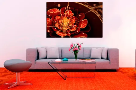 Quadro Flor Digital