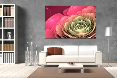 Quadro Arte Floral a Rosa