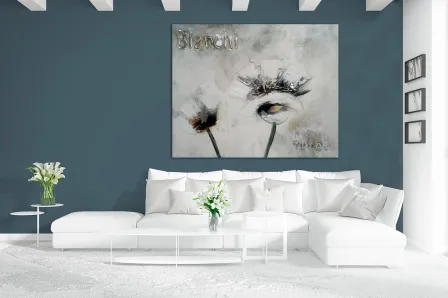 Quadro Abstração em Flor