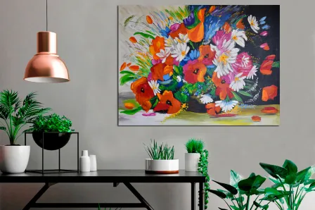 Quadro Aglomerado de Flores 