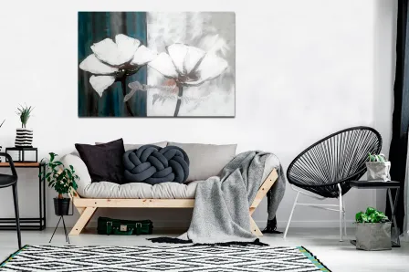 Quadro Branco Acinzentado
