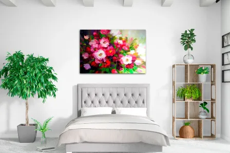 Quadro Desfoque Rosa