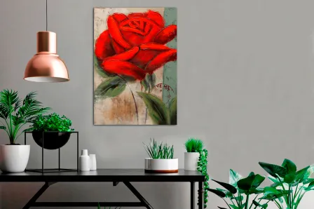 Quadro Rosa Perfeita