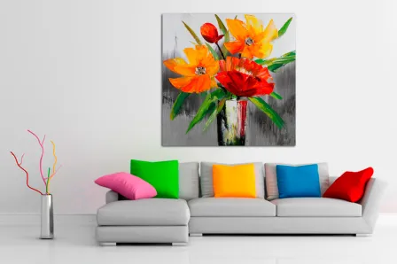 Quadro Florido a Cores