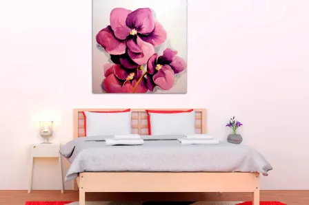 Quadro Flor Púrpura
