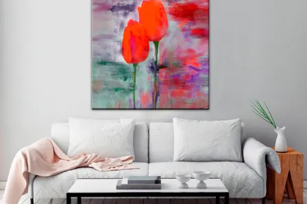 Quadro Tulipas Vermelhas