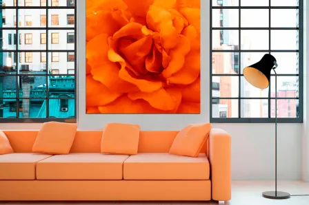 Quadro Repuxo Laranja  