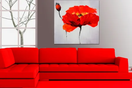 Quadro Vermelho Clássico