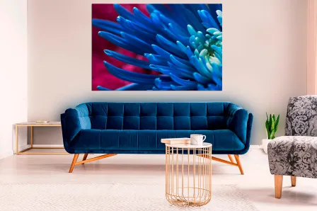 Quadro Azul em Flor