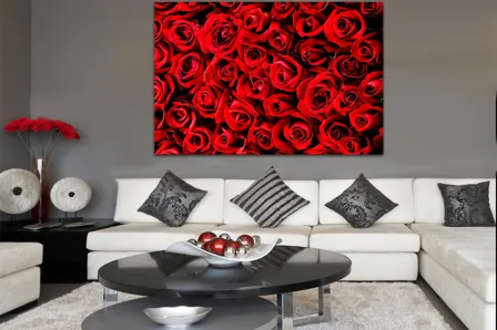 Quadro Rosas Empilhadas