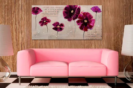 Quadro Escritura Violeta