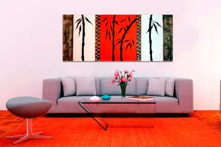 Quadro Folhagem Abstrata