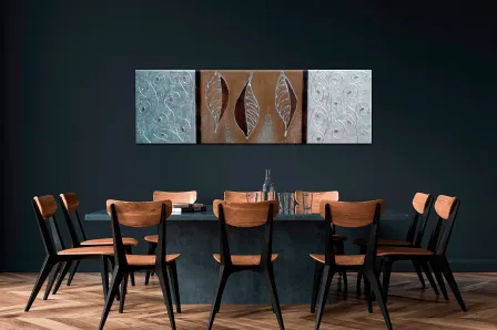Quadro Trio Castanho