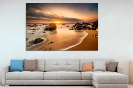 Quadro Praia Rochosa