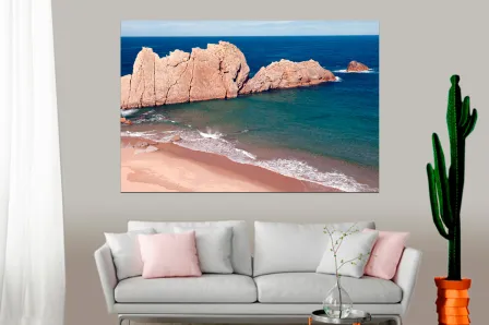 Quadro Rochas Dentro do Mar