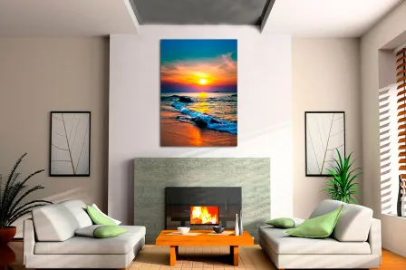 Quadro Sol de Fim de Dia