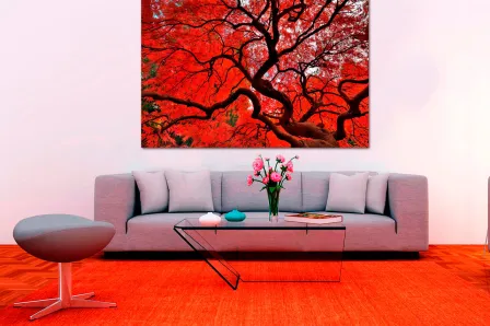 Quadro Árbol Rojo