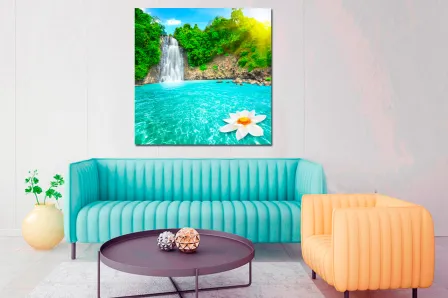 Quadro Cascata Flor