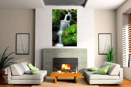 Quadro Cascata de Água Cristalina