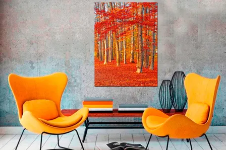 Quadro Árvores Outonais