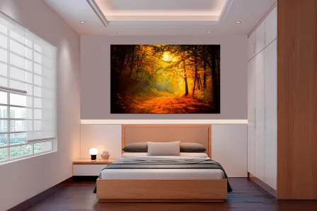 Quadro Folhagem Outonal 