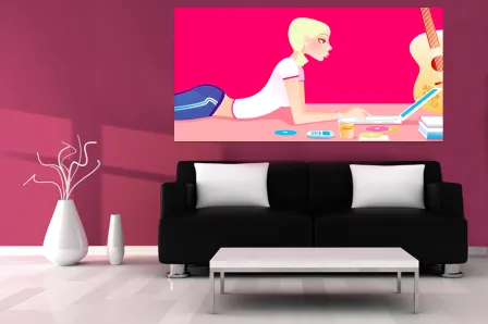 Quadro Girl em Contacto