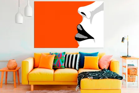 Quadro Black Lips