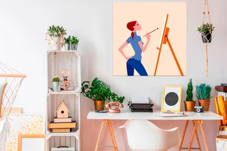 Quadro Girl Artist
