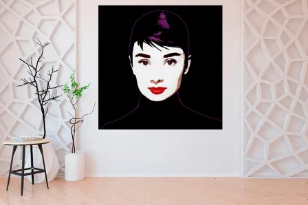 Quadro Audrey a Negro 