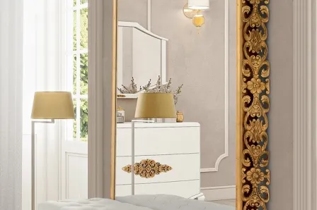 Banqueta Com Espelho Monaco
