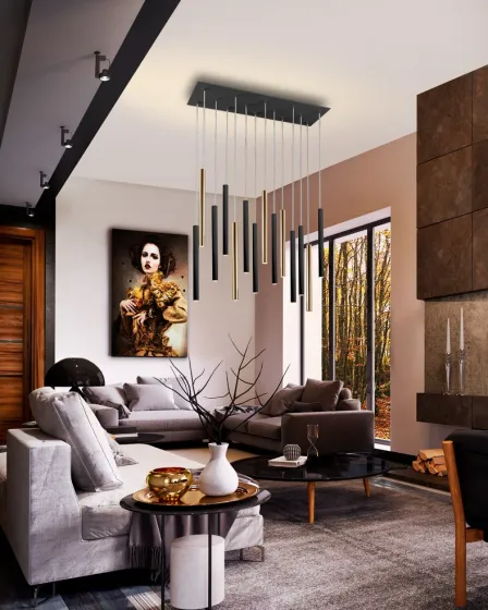 Candeeiro de Teto Varas 14L Dimmable