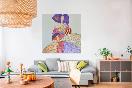 Quadro Senhora Pintura 
