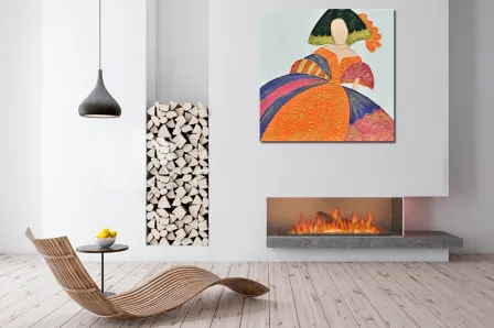 Quadro Menina Chic 1 