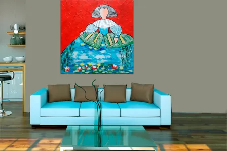 Quadro da menina monet